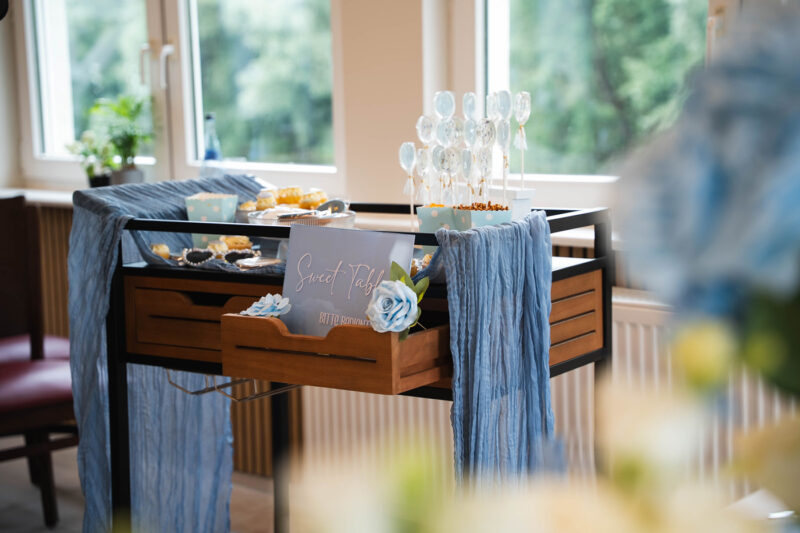 Candy Bar auf einer Hochzeit - Detailaufnahme Hochzeitsfotos