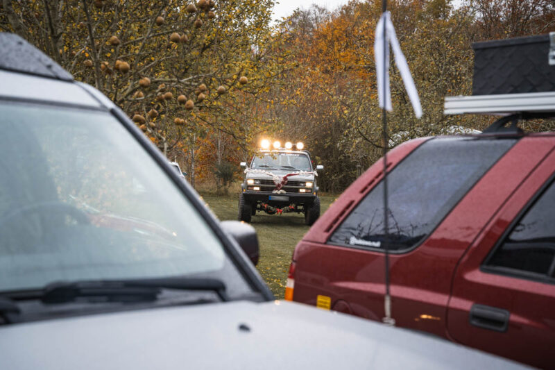 Das Auto des Bräutigams