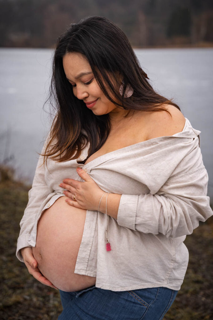 Frau mit Babybauch