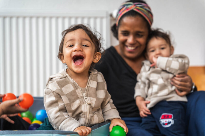 Familienshooting im Bällebad