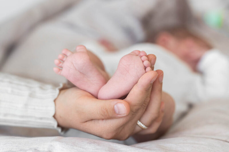 Neugeborenen Shooting Füße Baby